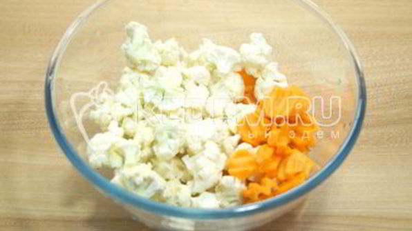 маринованная цветная капуста с морковью