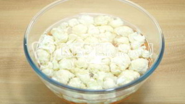 маринованная цветная капуста с морковью