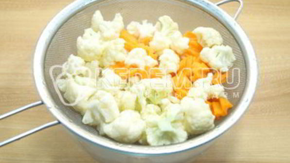 маринованная цветная капуста с морковью