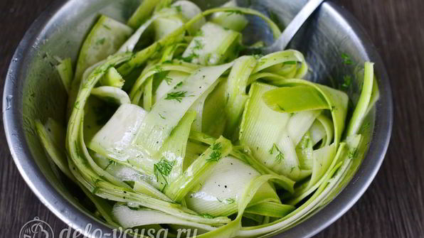 маринованные кабачки с зеленью