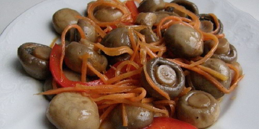 Рецепт маринованных шампиньонов по-корейски