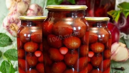 Маринованные сливы на зиму с чесноком