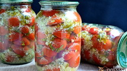 Помидоры маринованные с хреном на зиму