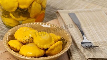 Патиссоны без стерилизации на зиму