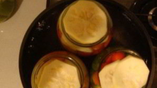 патиссоны, консервированные с помидорами