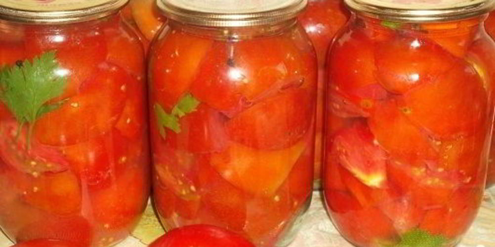 Рецепт помидоров дольками на зиму