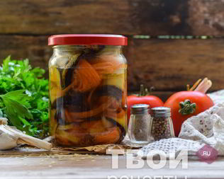 Рулетики из баклажан на зиму