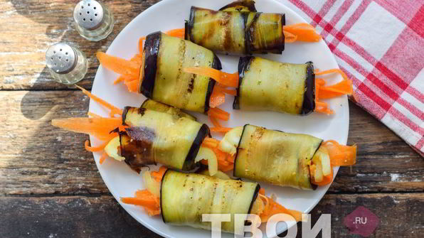 рулетики из баклажан на зиму