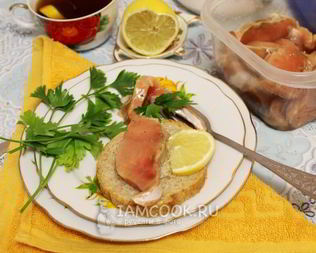 Горбуша, соленая под семгу