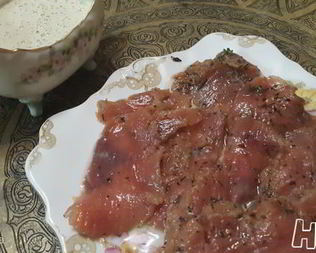 Малосоленый лосось по-скандинавски