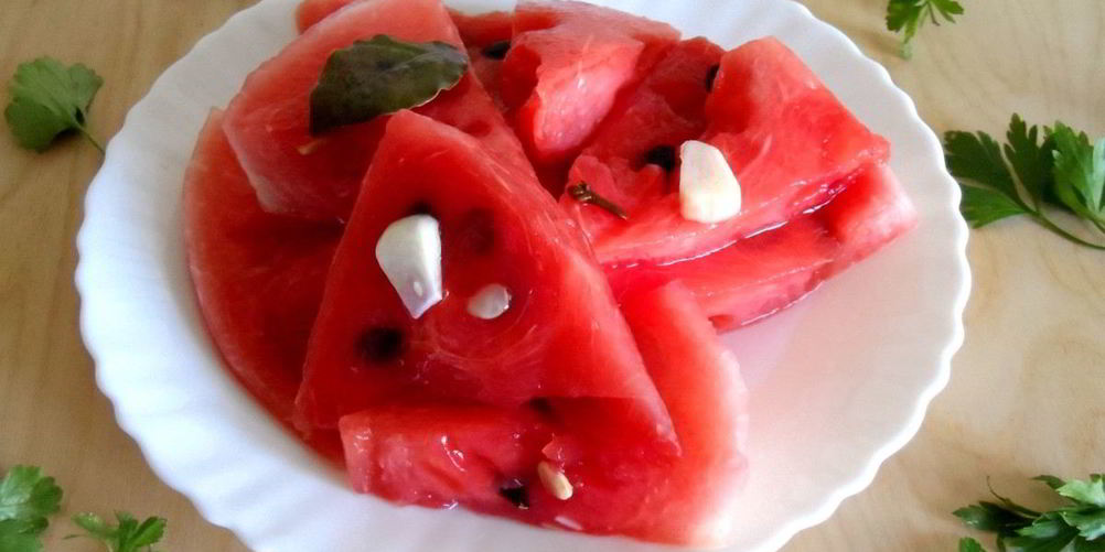 Рецепт малосольного арбуза