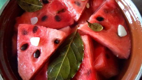 малосольный арбуз