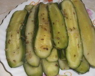 Малосольные огурчики без рассола