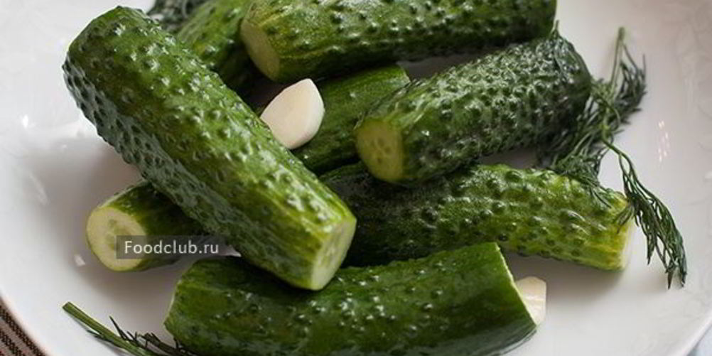 Рецепт малосольных огурцов