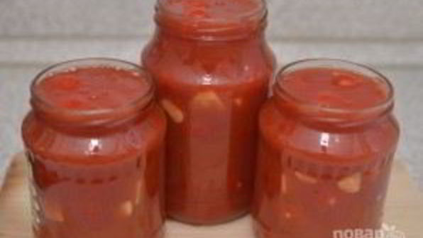 помидоры в собственном соку с чесноком