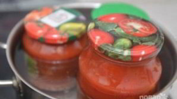 помидоры в собственном соку с чесноком