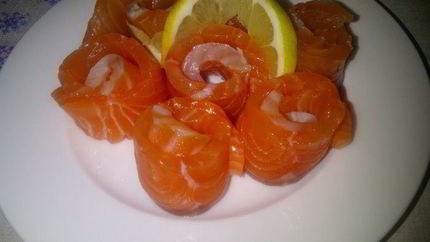 Слабосоленая семга