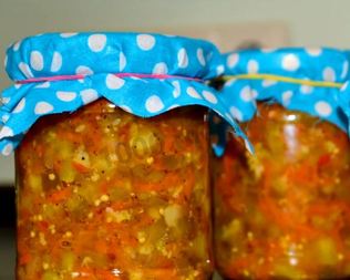 Соте из кабачков и баклажанов на зиму овощное