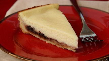 Чизкейк с вишневым вареньем