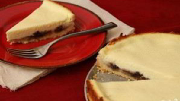 чизкейк с вишневым вареньем