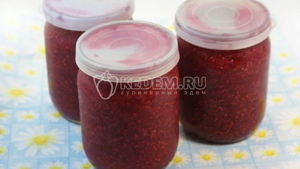 Малиновое варенье без варки