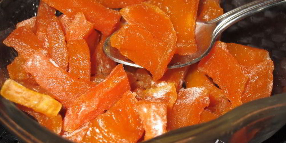 Рецепт цукатов из тыквы