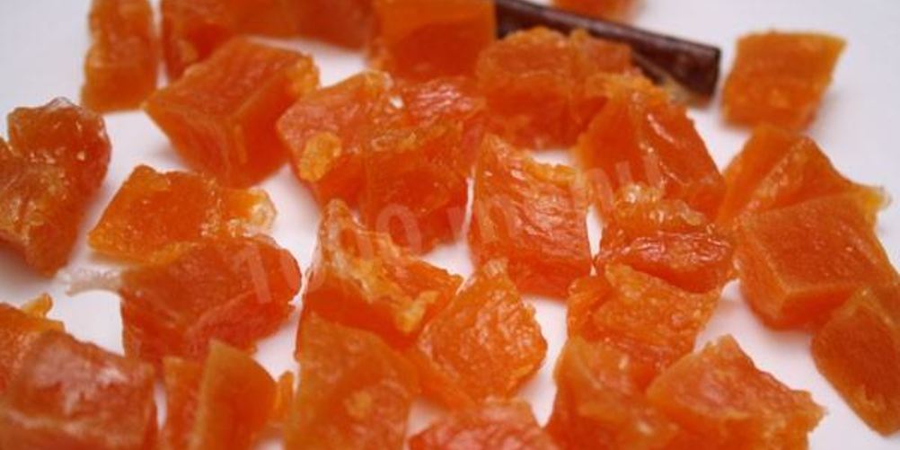 Рецепт тыквенных цукатов с сахаром