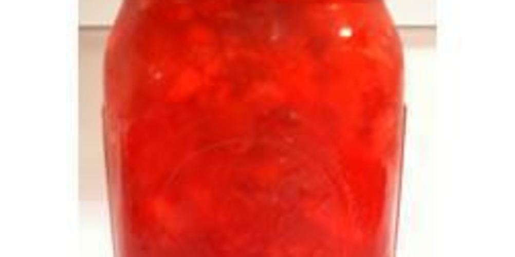 Рецепт варенья из ревня с клубничным желатином