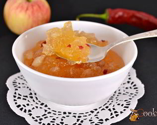 Яблочный конфитюр с острым перцем чили