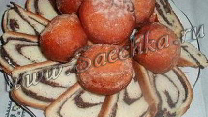 Завиванцы с маком и пампушки с вареньем из розы