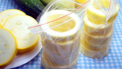 Заморозка кабачков Колечки