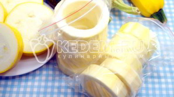 заморозка кабачков колечки