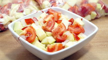 Заморозка кабачков с овощами на зиму