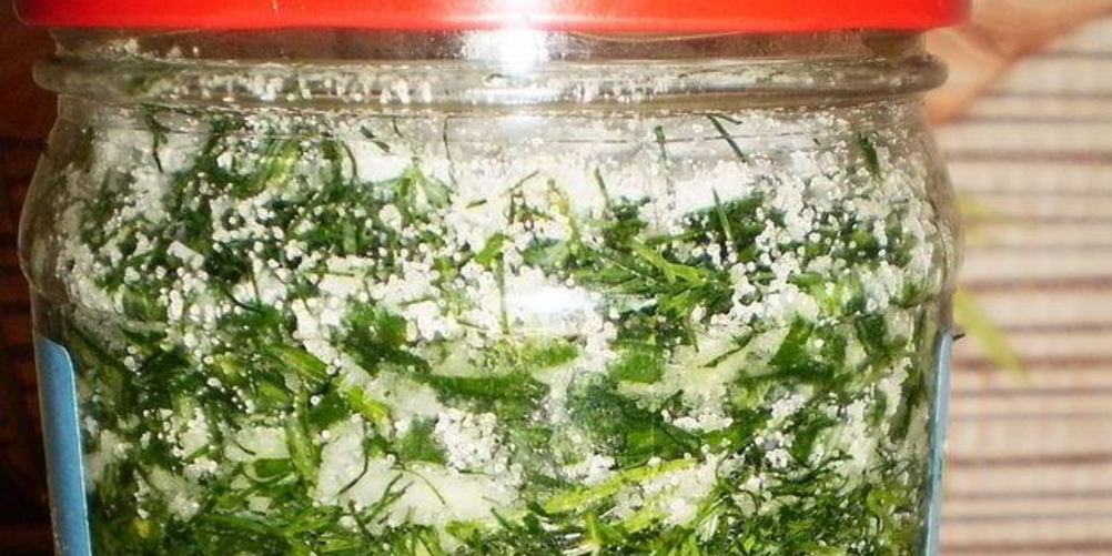 Рецепт зеленого лука на зиму