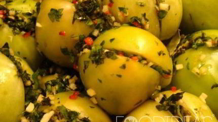 Зеленые помидоры на зиму