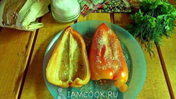 брускетта-гриль с запеченным перцем