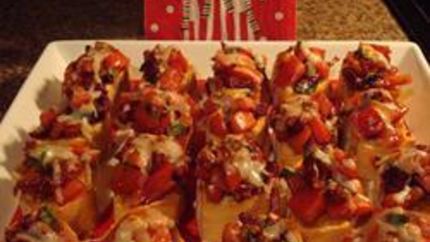 Брускетта с вялеными помидорами