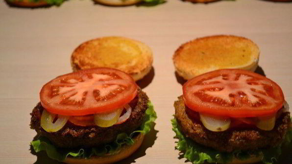 бургер с гречневой котлетой