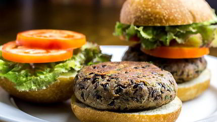 Бургер с котлетой без мяса