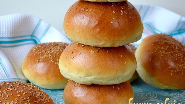 домашние булочки для гамбургеров
