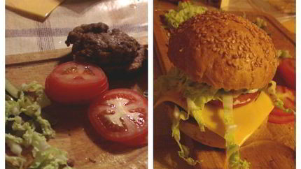 Домашние гамбургеры с маринованными огурцами