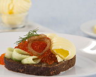 Бутерброд с икрой