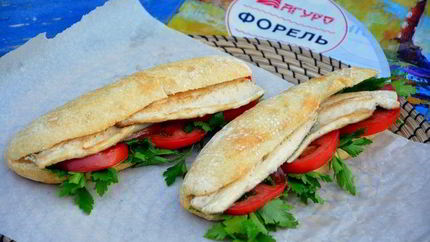 Бутерброд с рыбой