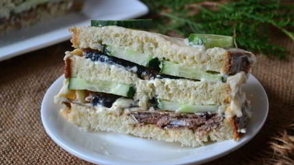 Бутербродный торт