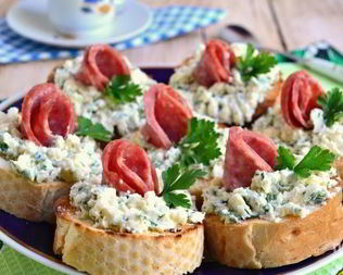 Бутерброды из багета