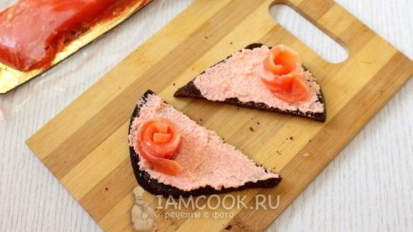 бутерброды с красной рыбой