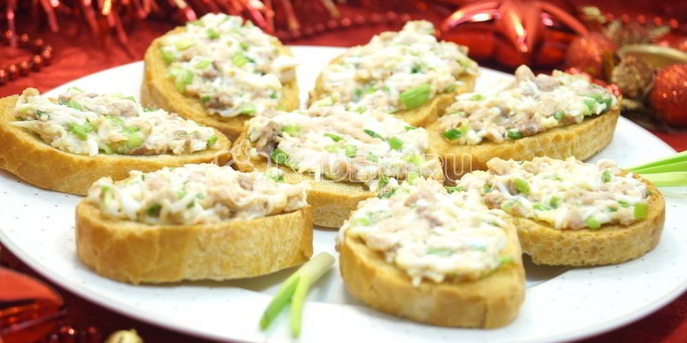 Рецепт бутербродов с печенью трески