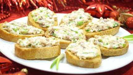 Бутерброды с печенью трески