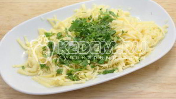 горячие бутерброды с сыром и зеленью