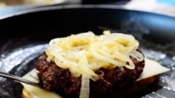 горячий бутерброд с фаршем